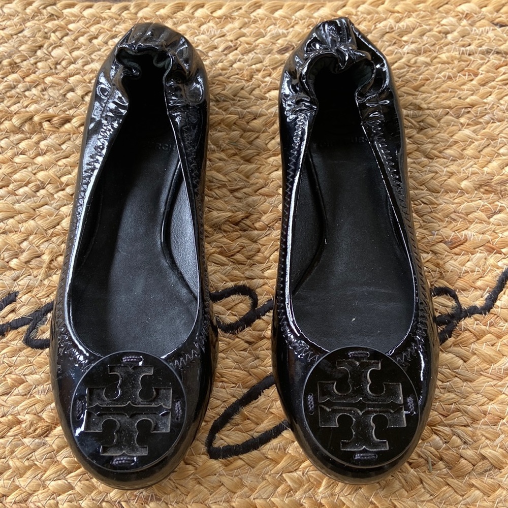 Tory Burch Reva Patent Ballet Flats
